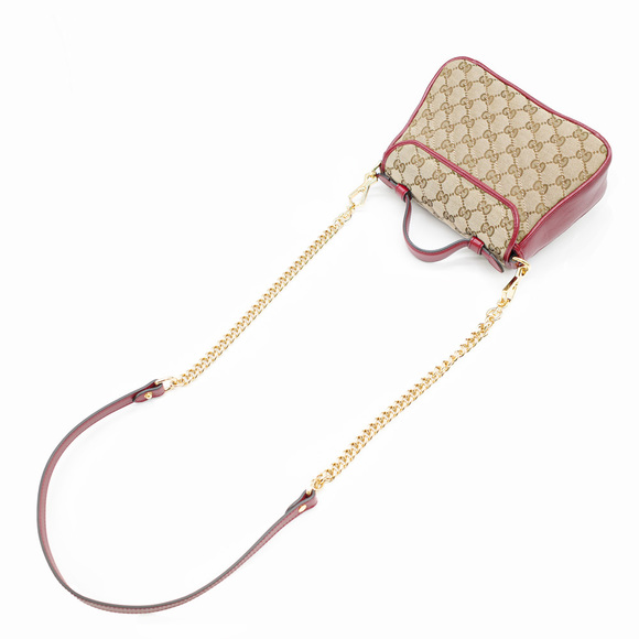 Gucci Mini Top Handle GG Marmont 2way Shoulder Bag Crossbody - Picture 2 of 8